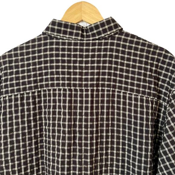 Joshua Tree Button Down Shirt Black Gingham XXL - Picture 6 of 9